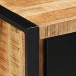 vidaXL Meuble TV 80x30x40 cm bois massif de manguier brut