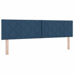 vidaXL Lit boxspring avec matelas avec matelas Bleu 180 x 200 cm tissu