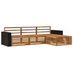 vidaXL Ensemble de canapés d'extérieur 4 pc