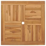 vidaXL Ensemble Bistro de Jardin Pliable 3 Pièces en Bois Massif d'Acacia