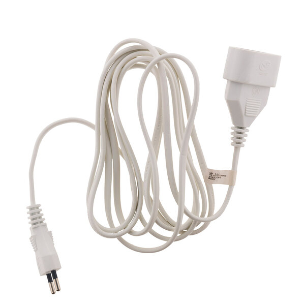 Prolongateur ménager 6A HO3VVH2F 2 x 0.75 Blanc 3m - Zenitech