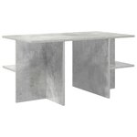 vidaXL Table basse Gris béton 87 x 50 x 45 cm Bois d’ingénierie