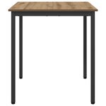 vidaXL Table de salle à manger / Table de repas MÉTAL