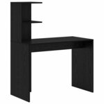 vidaXL Bureau Chêne noir 102 x 50 x 124 cm Bois d'ingénierie