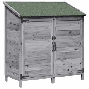 vidaXL Abri de jardin Gris 106 5 x 56 x 113 5 cm Bois de Sapin Massif