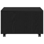 vidaXL Table basse Chêne noir 60 x 60 x 38 cm Bois d'ingénierie