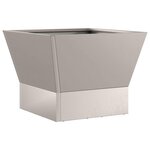 vidaXL Braise Marron 40 x 40 x 35 cm Acier