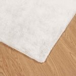 vidaXL Tapis en Fourrure Synthétique de Lapin Olite Crème 120 x 170 cm