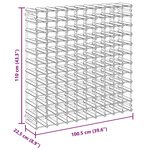 vidaXL Casier à bouteilles pour 120 bouteilles Noir Bois de pin solide