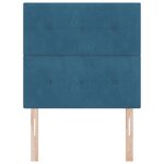 Tête de lit capitonnée bleu foncé 100 cm en velours