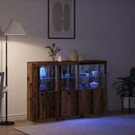 vidaXL Buffet Bois ancien 142.5 x 37 x 100 cm Bois d'ingénierie