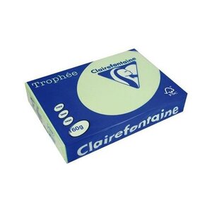 Ramette 250 Feuilles Papier 160g A3 420x297 mm Certifié FSC Vert golf TROPHÉE