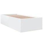 vidaXL Cadre de lit sans matelas blanc 90x200 cm
