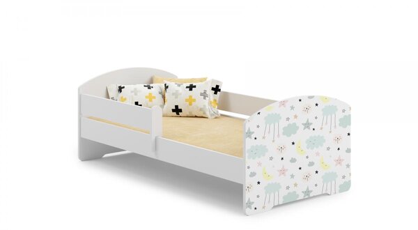 Lit enfant LUK BAR 160x80 Étoiles avec matelas