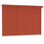 vidaXL Store roulant d'extérieur 220x140 cm Terre cuite PEHD