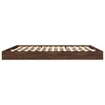 vidaXL Cadre de lit sans matelas chêne marron 180x200 cm