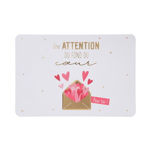 Carte de voeux - amour / amitié - une attention du fond du coeur