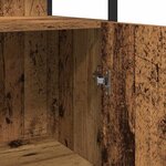 vidaXL Ensemble de mobilier de salle de bain avec étagère 3 Pièces Marron