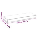 vidaXL Set de coussins de palette 2 Pièces Taupe 120 x 40 x 8 cm