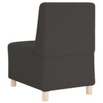 vidaXL Unité de Sofa Modulaire Sans Accoudoirs 2 Pièces Gris foncé