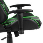 vidaXL Chaise de jeu pivotante Vert PVC