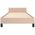 vidaXL Cadre de lit sans matelas cappuccino 100x200 cm similicuir