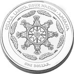 Pièce de monnaie en Argent 1 Dollar g 31.1 (1 oz) Millésime 2023 Native American Silver Dollars BISON HUNT