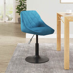 vidaXL Tabouret de bar Bleu Velours