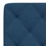vidaXL Coussin de tête de lit bleu 200 cm tissu