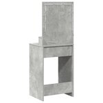 vidaXL Coiffeuse Gris béton 50 x 41 x 135 cm Bois d'ingénierie
