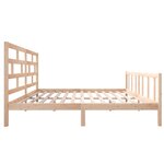 vidaXL Cadre de lit sans matelas bois massif 200x200 cm