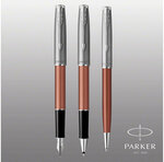 PARKER Sonnet Essentiel Stylo roller  Orange  Recharge noire pointe fine  Coffret cadeau