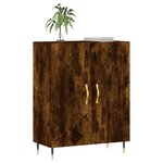 vidaXL Buffet chêne fumé 69 5x34x90 cm bois d'ingénierie
