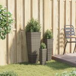 vidaXL Ensemble d'extérieur 3 pc 30 x 30 x 80 cm Métал