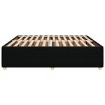 vidaXL Cadre de lit sans matelas noir 200x200 cm tissu