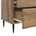 vidaXL Cabinet de chevet Chêne artisanal 62 x 34 5 x 47 5 cm