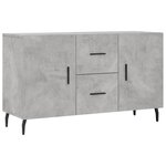 vidaXL Buffet gris béton 100x36x60 cm bois d'ingénierie