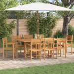 vidaXL Chaises empilables de jardin 8 Pièces Marron 55 5 x 55 5 x 90 cm