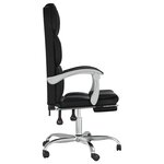 Chaise fauteuil siège pivotante de inclinable de bureau informatique étude similicuir noir 02_0024268