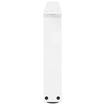 vidaXL Pieds de table basse en forme de V  2 pièces  blanc  70 x (30-31 3) cm  acier