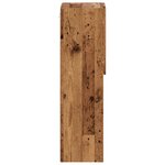 vidaXL Meuble TV avec lumières LED vieux bois 30 5x30x102 cm