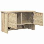vidaXL Porte-manteau mural avec étagère Chêne sonoma 50 x 20 x 30 cm