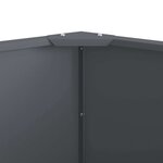 vidaXL Jardinière Anthracite 60 x 60 x 50 cm Acier