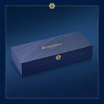 Waterman expert l'essence du bleu stylo plume  bleu  plume moyenne  encre bleue  coffret cadeau
