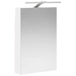 vidaXL Armoire Miroir de Salle de Bain Blanc 40 x 10 5 x 60 5 cm