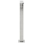 vidaXL Colonne à eau de jardin carrée Acier inoxydable 95 cm