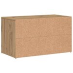 vidaXL Banc d'entrée 80x40x45 cm chêne artisanal bois d'ingénierie