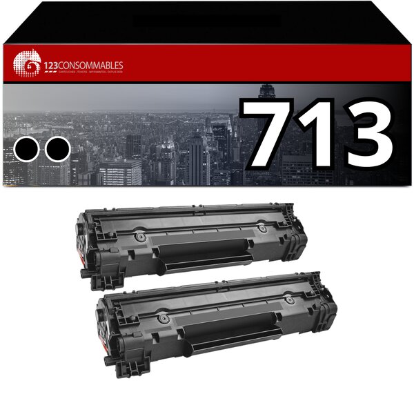 Pack toner compatible Canon 725 Noir Lot de 2