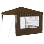 vidaXL Tente de fête pop-up 288 x 288 x 245 cm Taupe Tissu Oxford