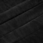vidaXL Jeté Noir 220 x 240 cm Toison